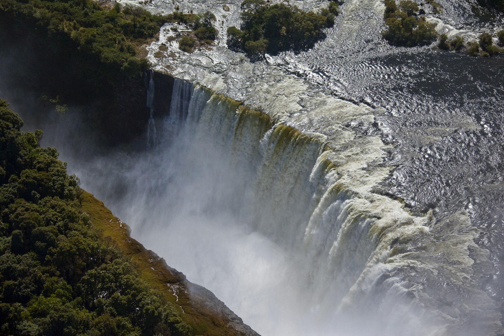 Aerial view of Victoria Falls